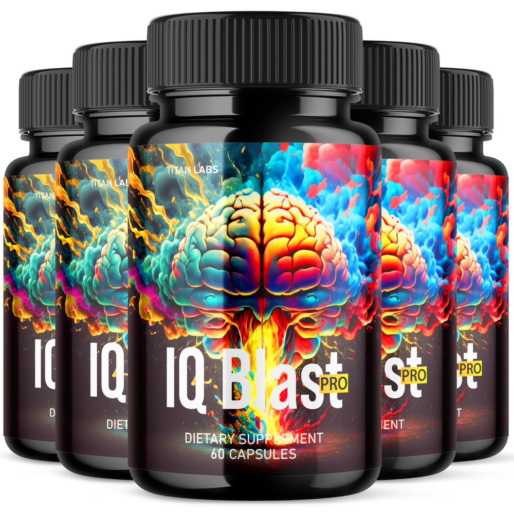 IQ Blast Pro Brain Supplement - Enhance Cognitive Function and Clarity (5 Pack)