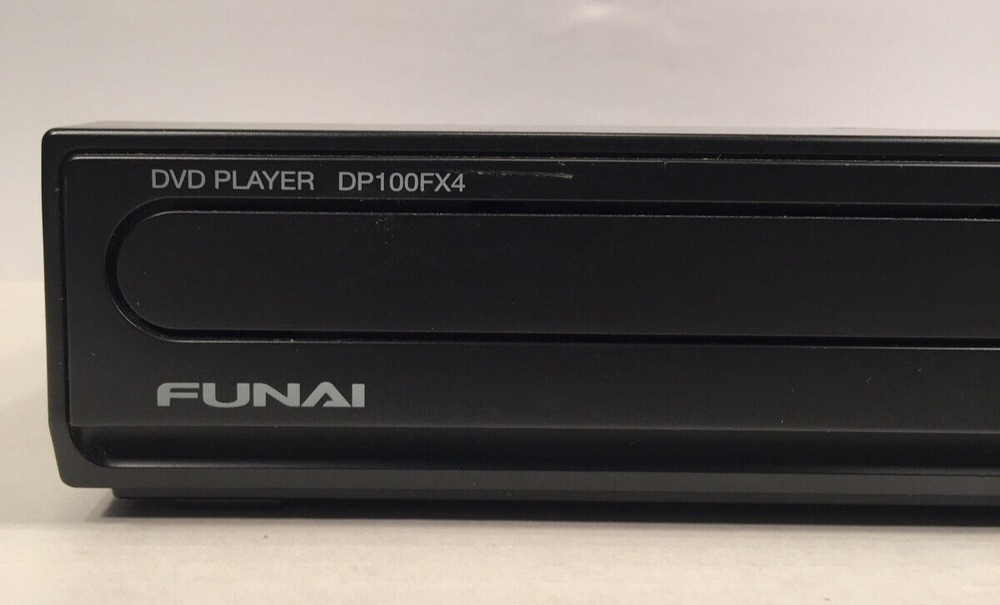 Funai DP100FX4 DVD Video Player Progressive Scan With Remote, AV Cables, Tested