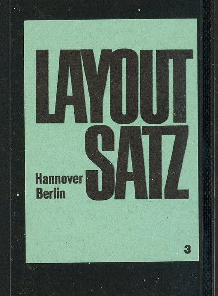 Layout Satz Hannover Berlin Match Box Label