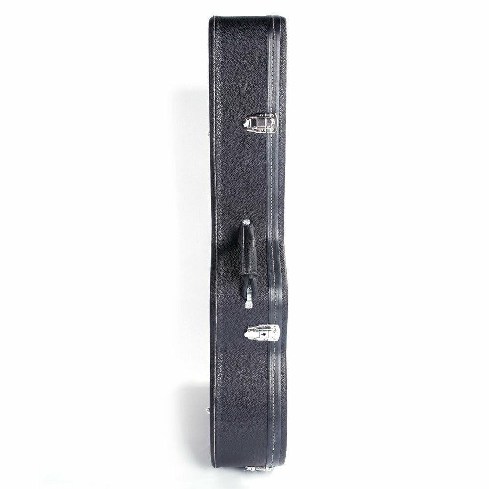 Glarry 39" Classical Guitar Hard Case Microgroove Flat Black Artificial Leather