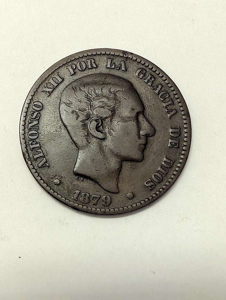 SPAIN - 1879 - 10 CENTIMOS - 27 K