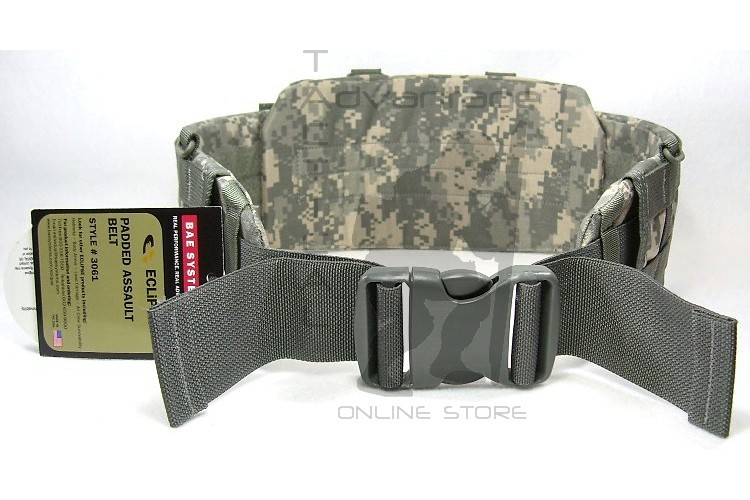 BAE Systems ECLiPSE Padded MOLLE Assault Belt - SM/MD universal camo (ACU)
