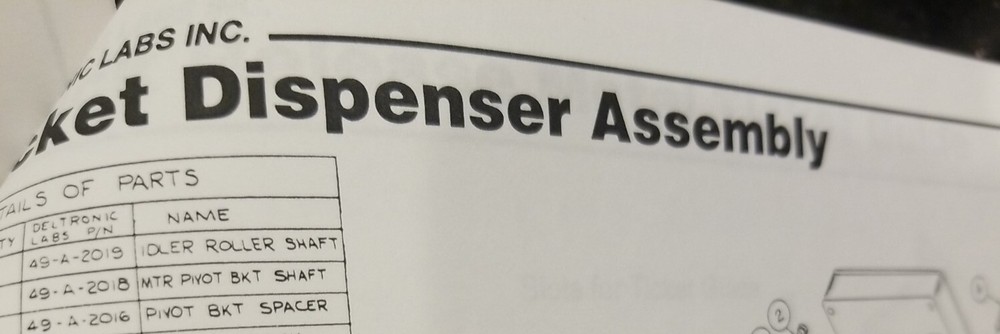 Deltronic ticket dispenser manual