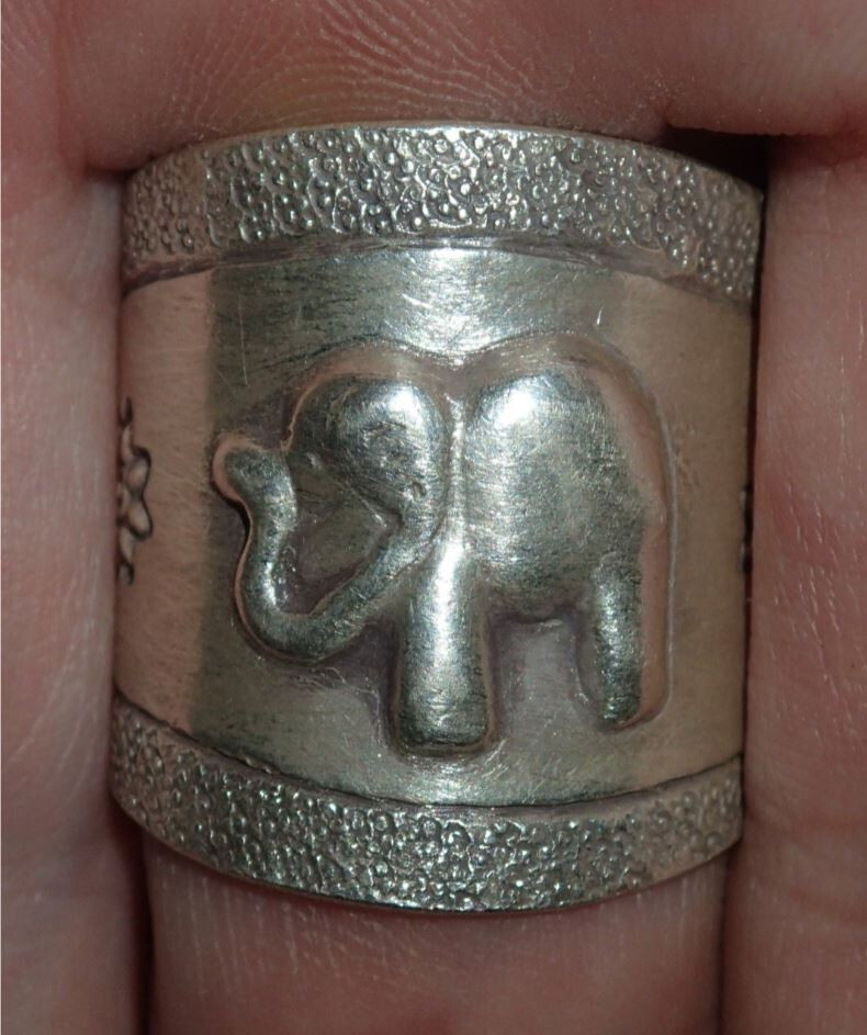 Elephant Hill Tribe Silver Ring adjustable size