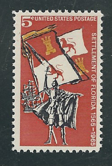 Scott #1271...5 Cent....Florida... 10 Stamps