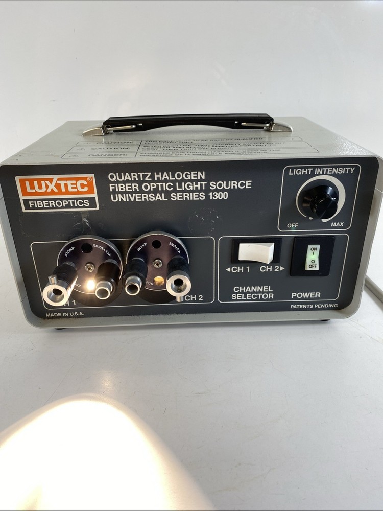 Luxtec Quartz Halogen Fiber optic light source universal series 1300