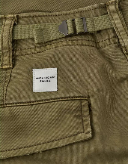 NEW AE 10" Flex Lived-In Cargo Short - Green Olive