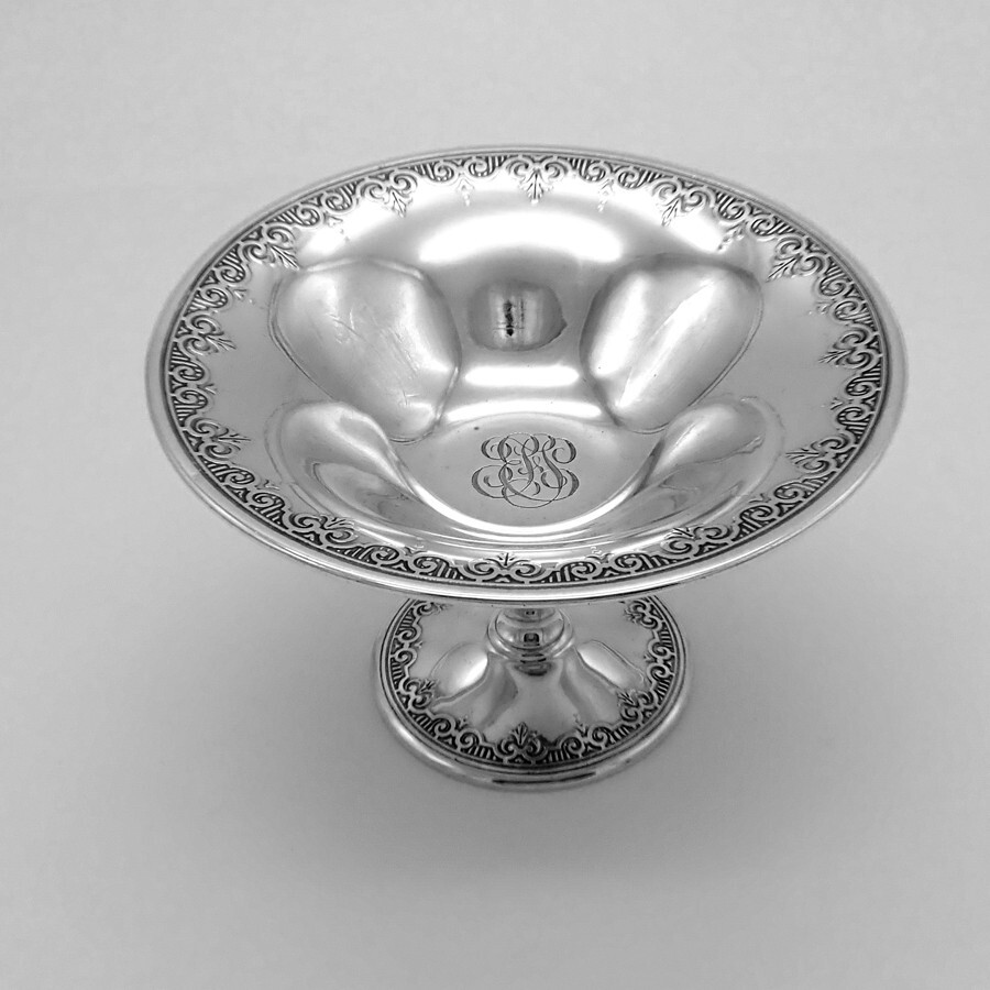 Tiffany Compote Sterling Silver Mono EFS
