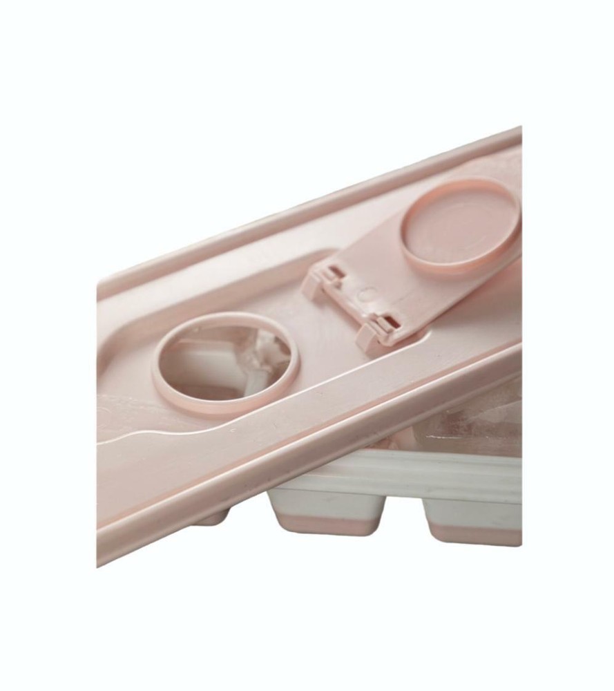 3 Pack Easy Release Silicone Flexible Ice Cube Trays with Spill Removable Lids