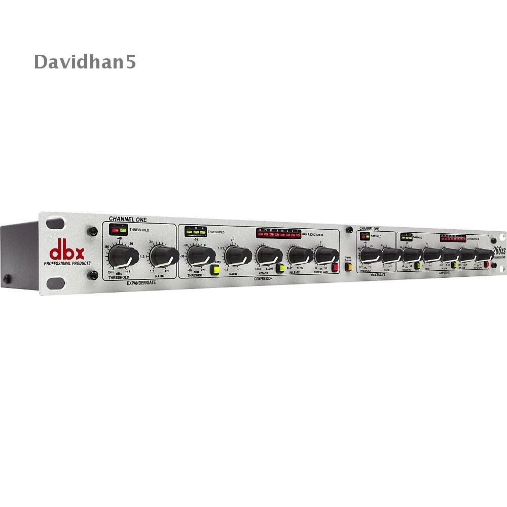 DBX 266XS 2-Channel Compressor/Gate Rack Mount Pro Audio Dynamics Processing New