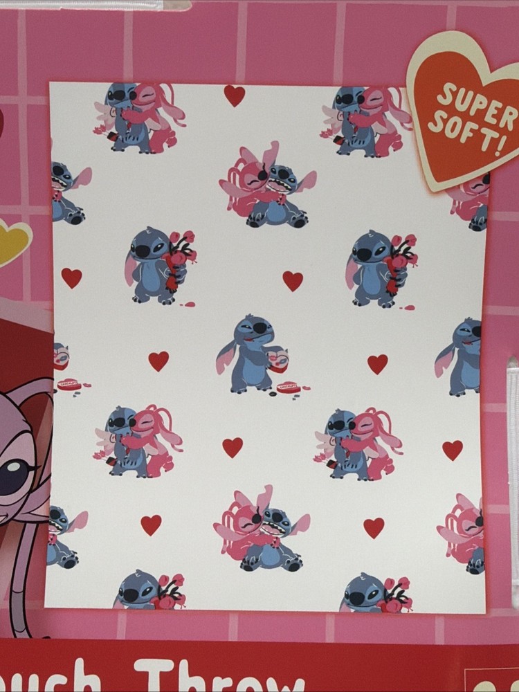Disney Stitch Silk Touch Throw. 60” X 70”