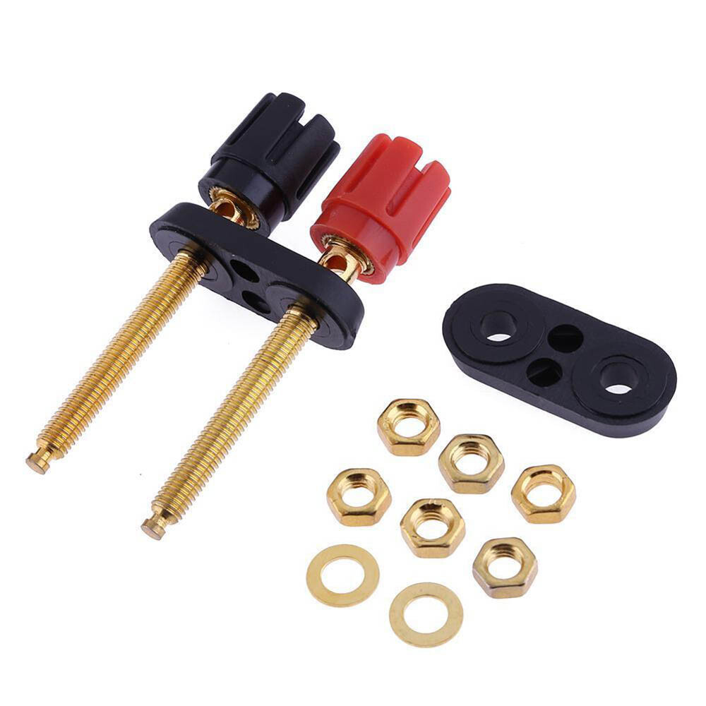 2/4/6/8/10PC Extended Speaker Banana Plug Binding Post Terminal Connector Socket