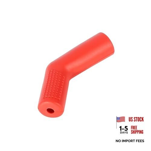 Universal Red Gear Shift Shifter Boot Protector Cover Rubber Pad Cylindrical
