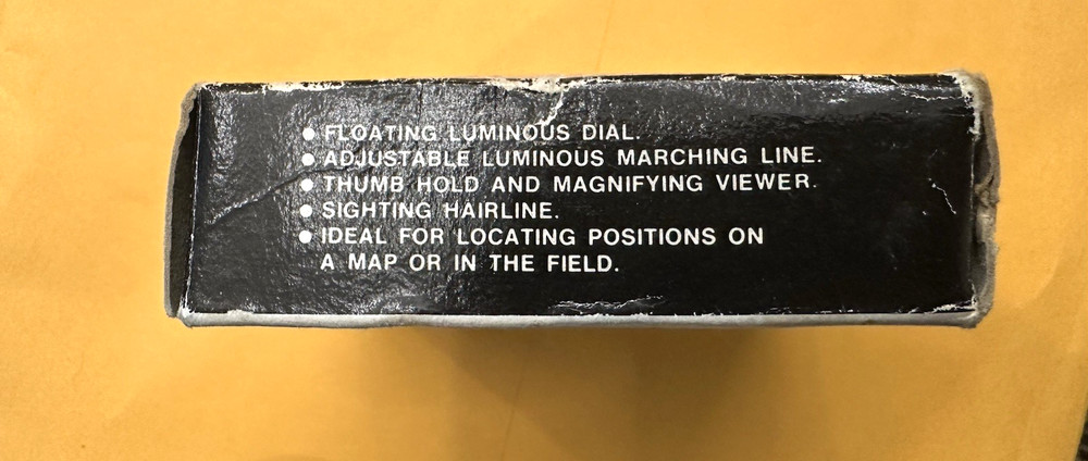 Vintage Engineer Lensatic Compass Directional Hiking Navigation
