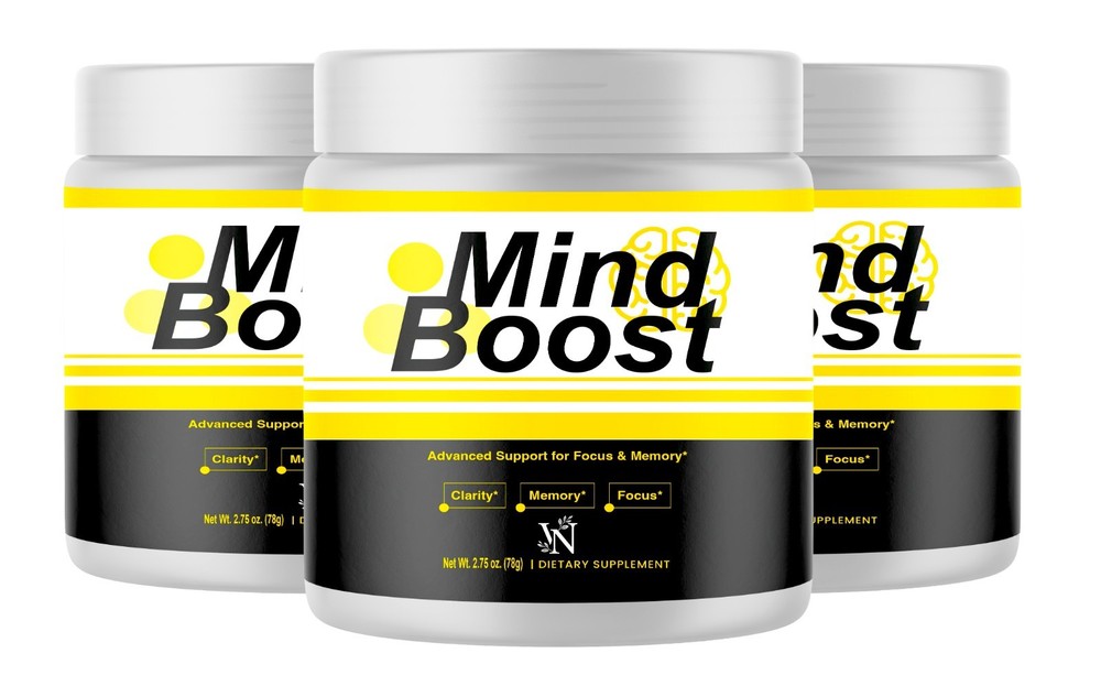Mind Boost Powder, Mindboost for Clarity Memory & Focus 3 Pack 90 Servings