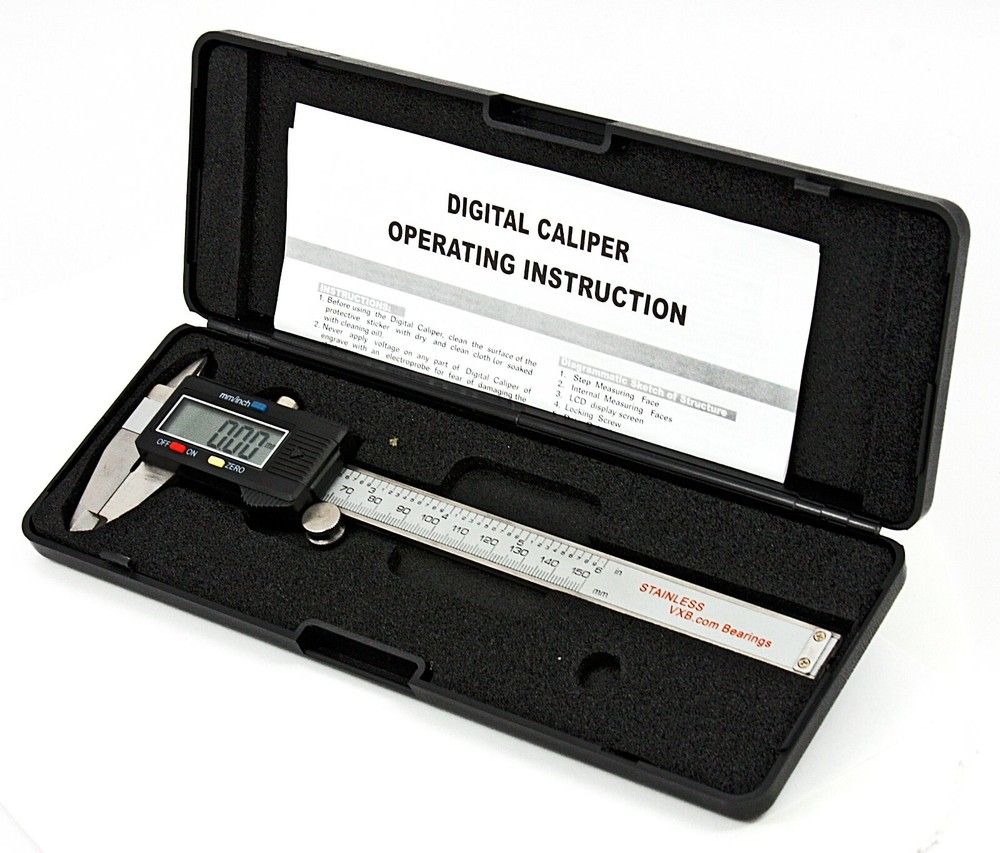 Ball Bearing Measuring Tool ID, OD and Width Digital Electronic with LCD Display
