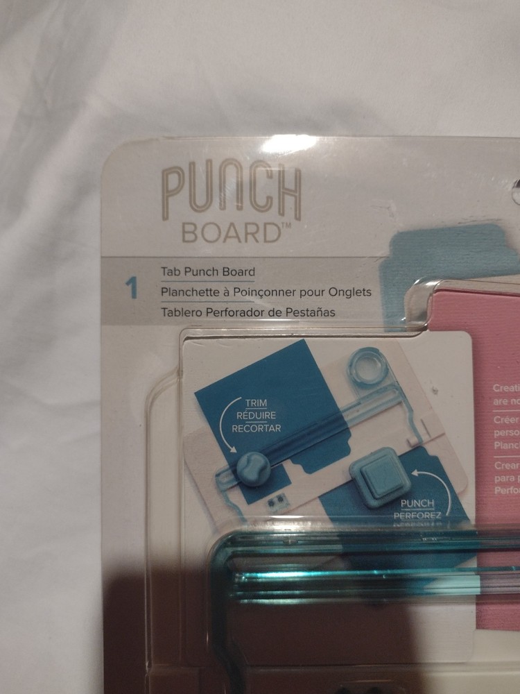 We R Memory Keepers Tab Punch Board 663105 Scrapbooking Tool
