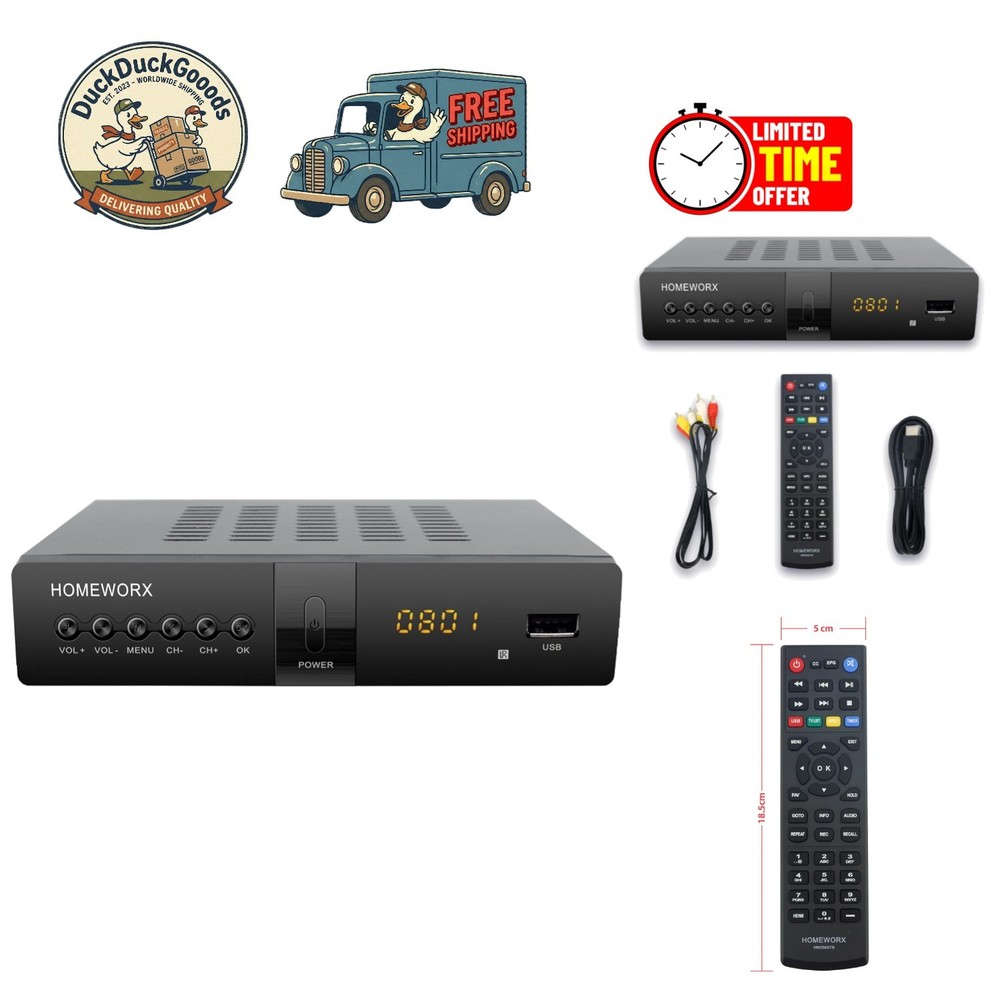 2025 Model: ATSC Converter Box with Recording, Multimedia Play & USB Support