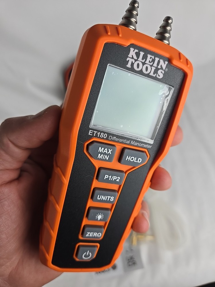 Klein Tools ET180 Digital Differential Manometer (Never Used)