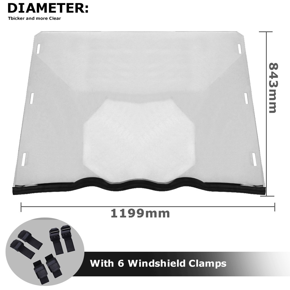 FOR POLARIS RANGER 400, 570, 500, 800 EV UTV FULL WINDSHIELD WINDSCREEN MID SIZE