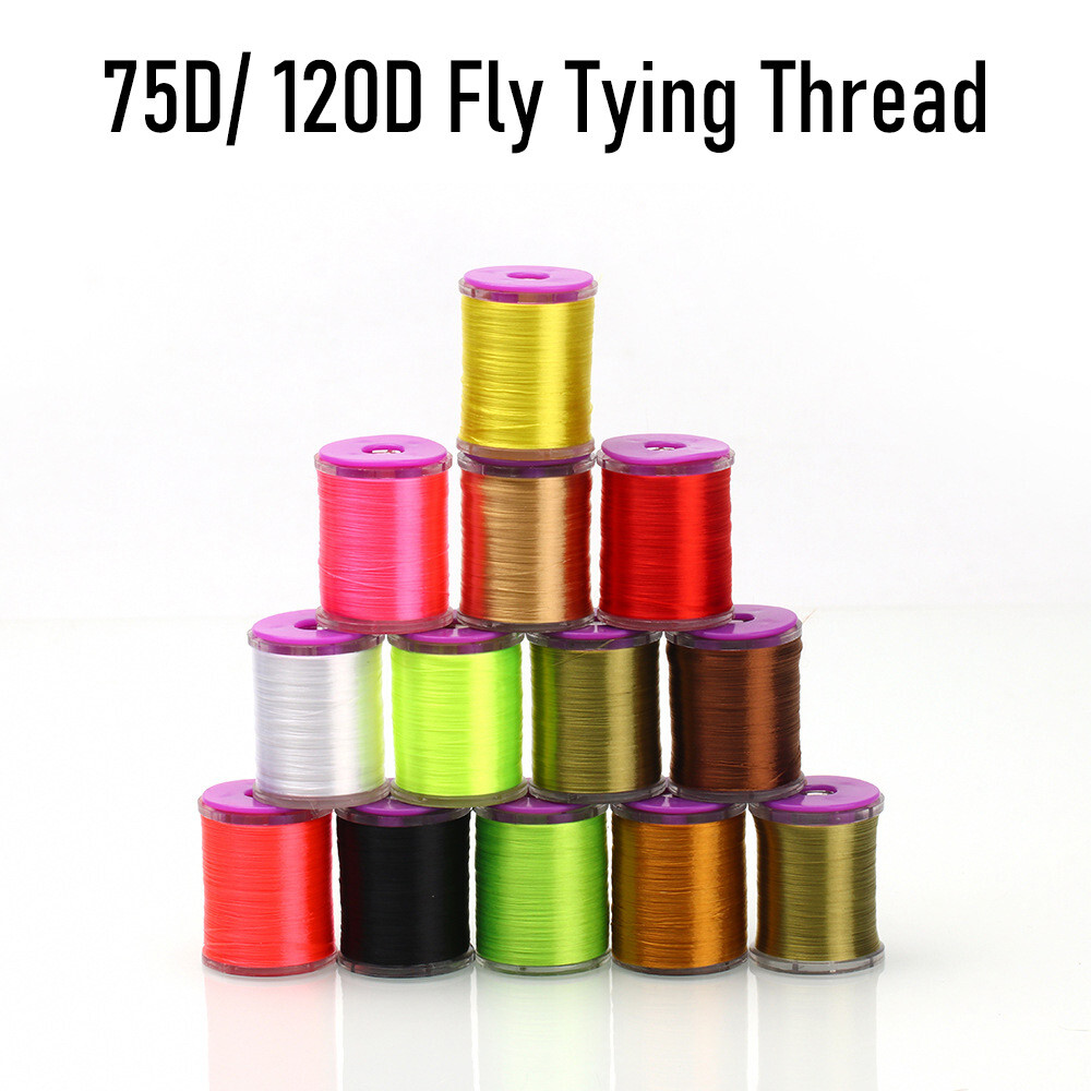 Fly Tying Thread 8/0 75D/120D Polyester Fly Tying Materials Tool 13 Colors