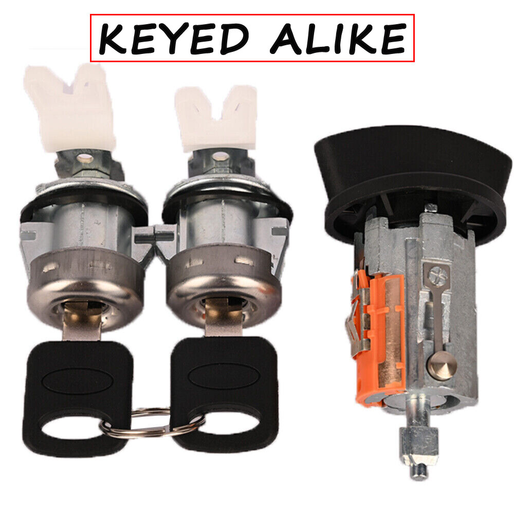 For Ford Ignition Switch Lock Cylinder 2 Door Lock Cylinder 2 KEY SAME MATCHED!!