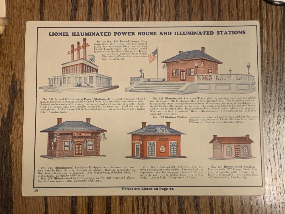 1929 Lionel Train Catalog