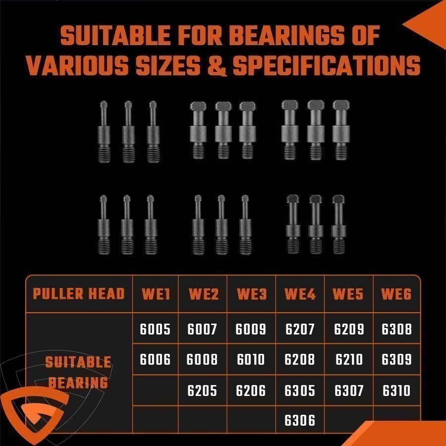 Insert Bearing Race Hole Puller Removal Tool Embedded Bearing Disassembly Kit