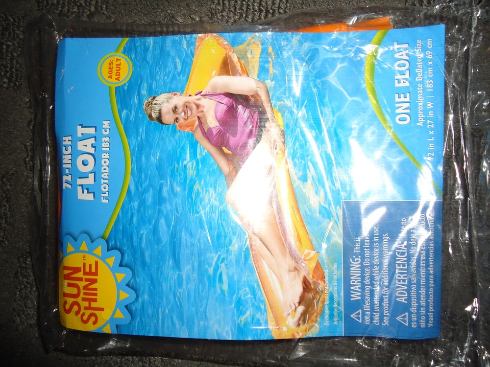 72-INCH FLOAT FOR ADULTS - orange