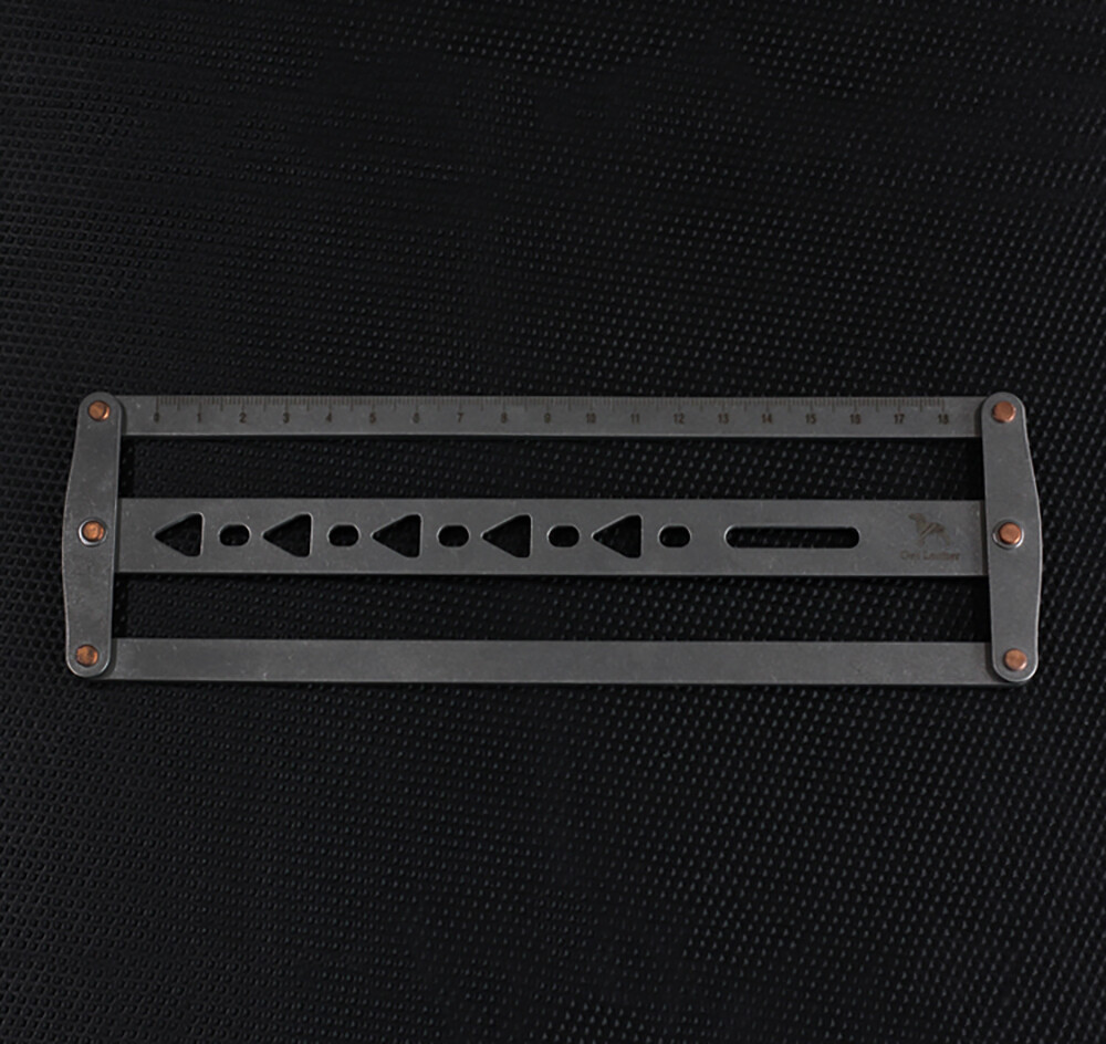 Leather Belt Positioning Auxiliary Ruler Handmade Leather Art Tools Y