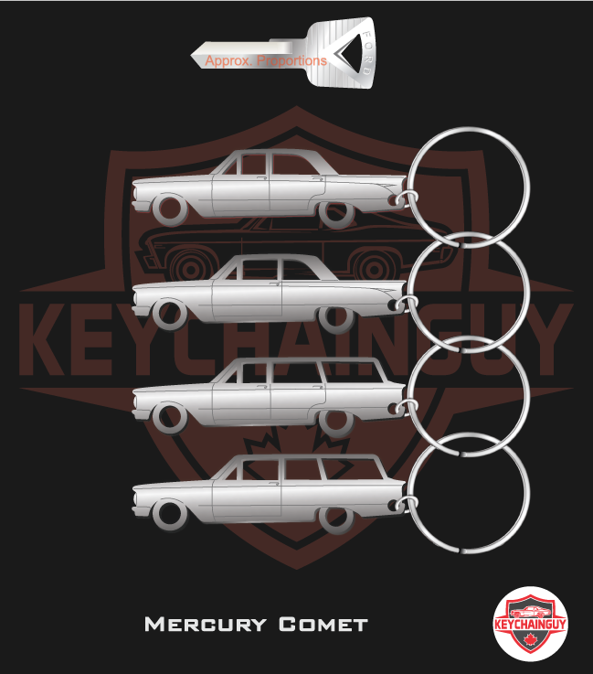 1960 - 1963 Mercury Comet Laser Cut Key Chains