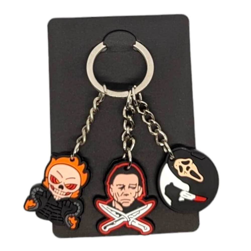 Triple Threat Horror Keychain