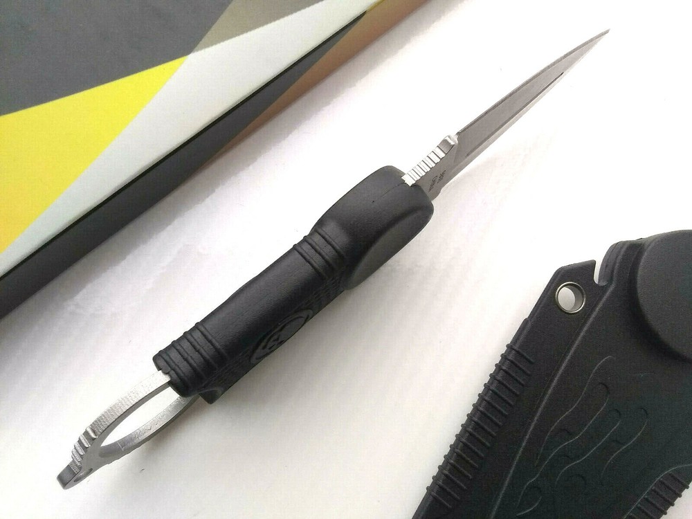 Concealed Carry Fixed Blade Neck Boot Knife Dagger Double Edge Sheath EDC