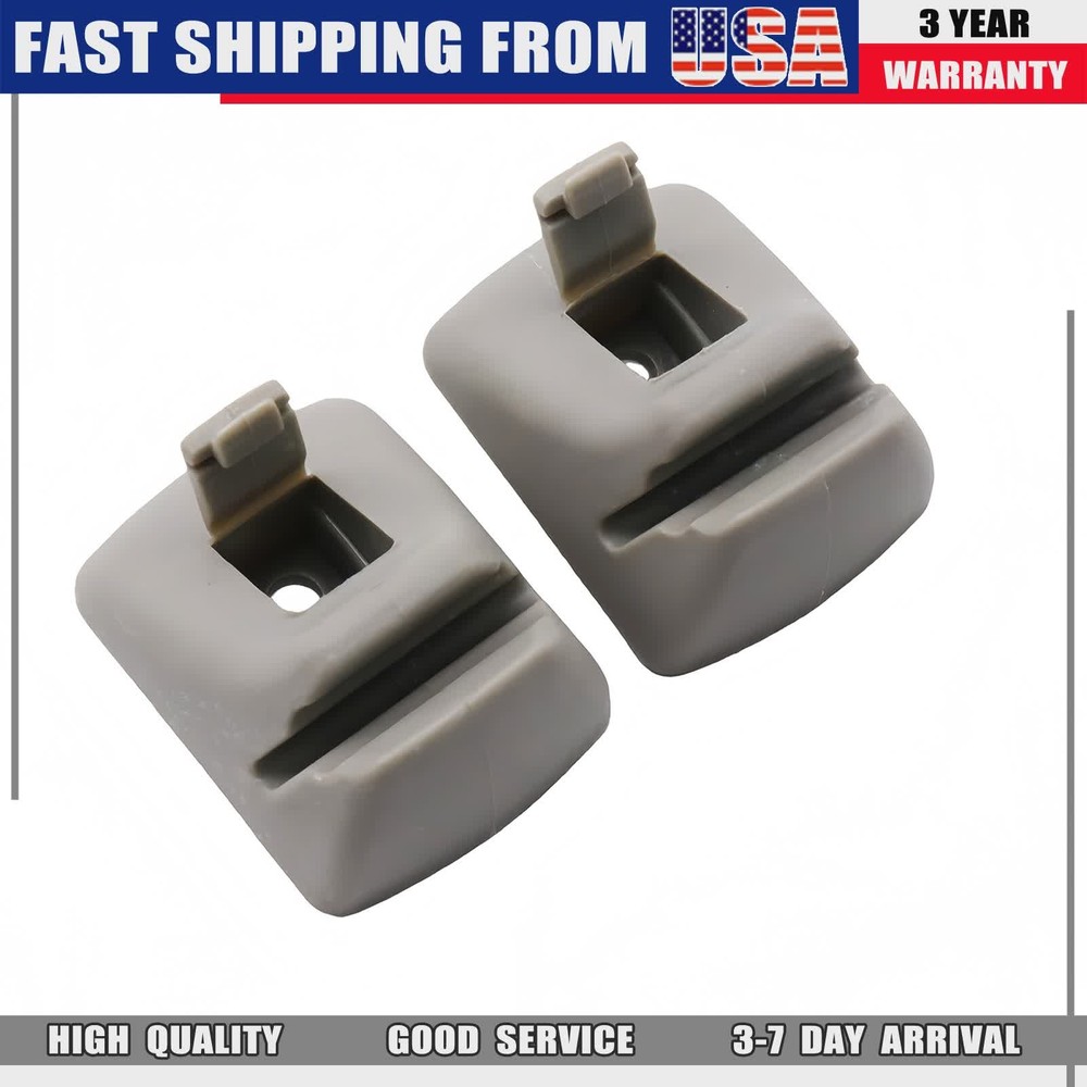 NEW Pair Grey Sun Visor Retainer Clip for Ford Focus 2000 2001 2002 2003-2007