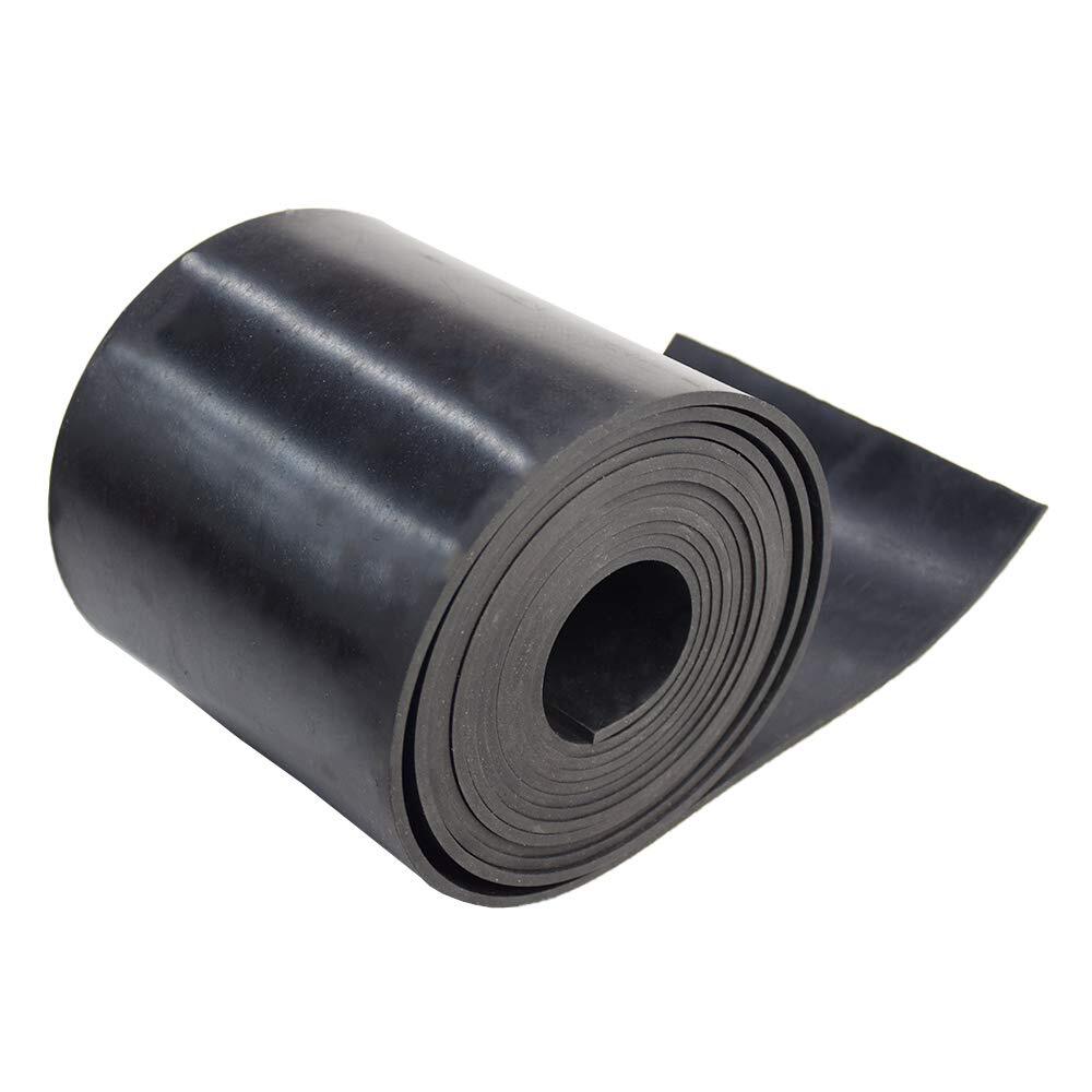 Neoprene Rubber Sheet Rolls Strips 1/8 THK 5" W x 59.8"L Solid Flooring Pad Mat