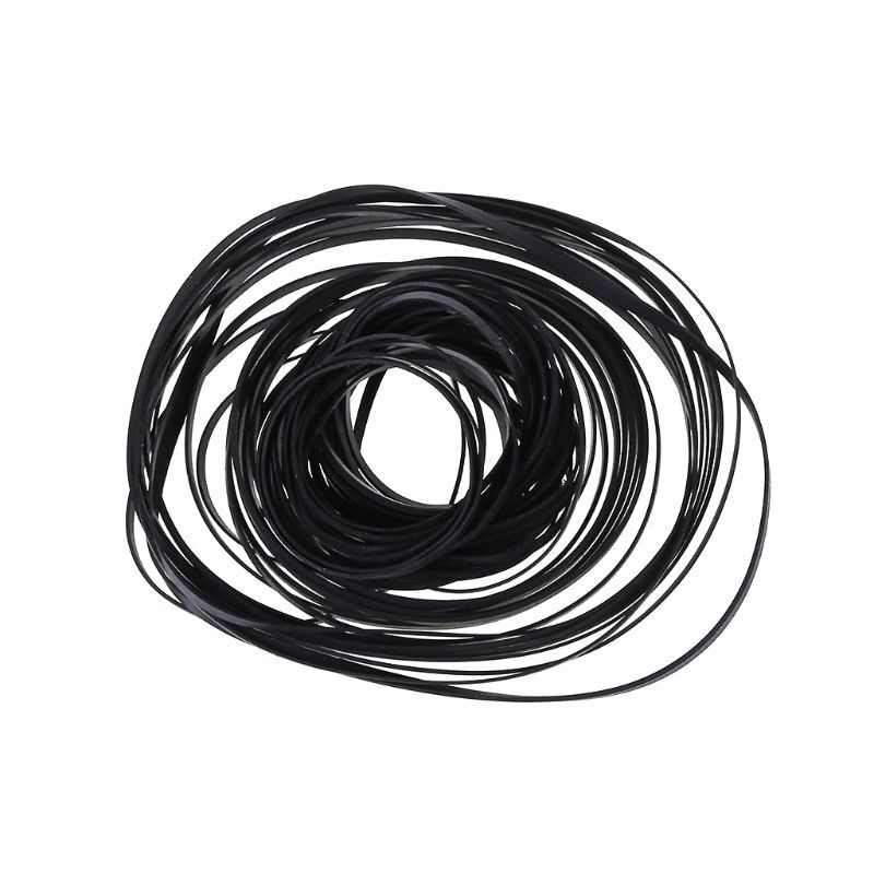 Turntable Belt Rubber Flat Drive Belt for Record Player Walkman DVD Repeater