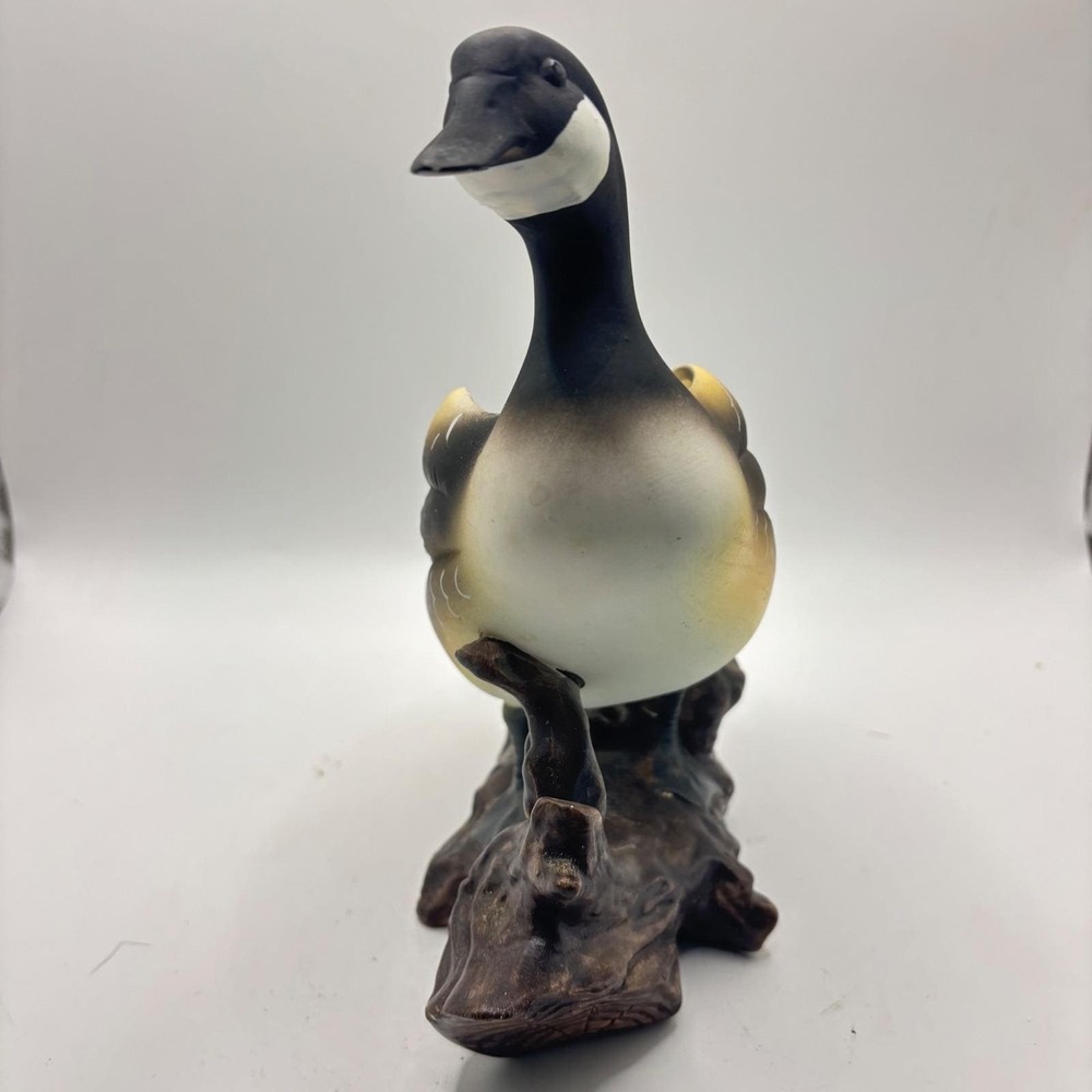 Lefton Japan Canada Goose Ceramic Planter Figurine E2004 Vintage Bird Decor