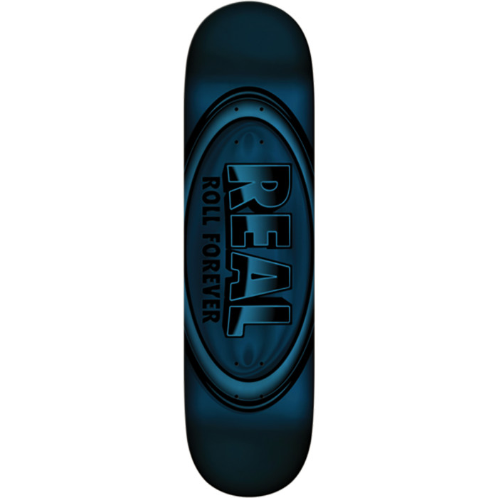 Real Skateboards Oval DBX Deck size 8.5 Blue Foil
