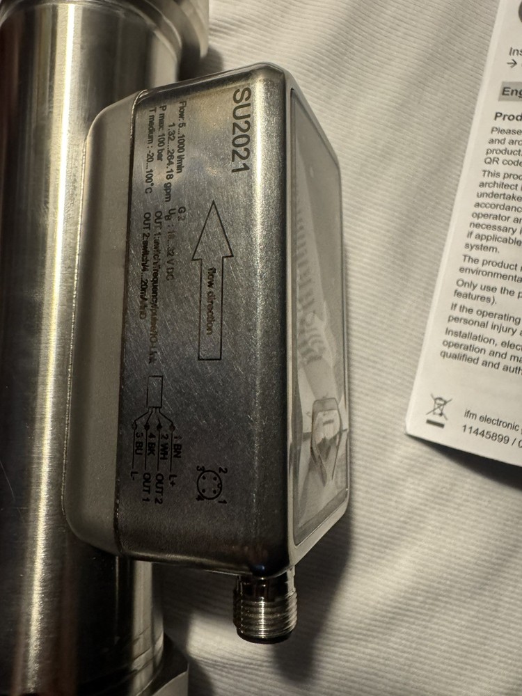 IFM SU2021 Flow Meter