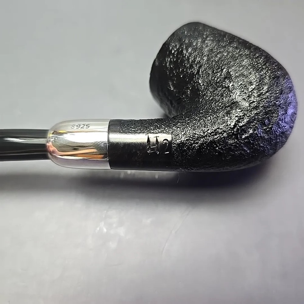 MBSD Briars Timeless Traditions 2 Sandblasted Bent Handmade Briar Pipe, New