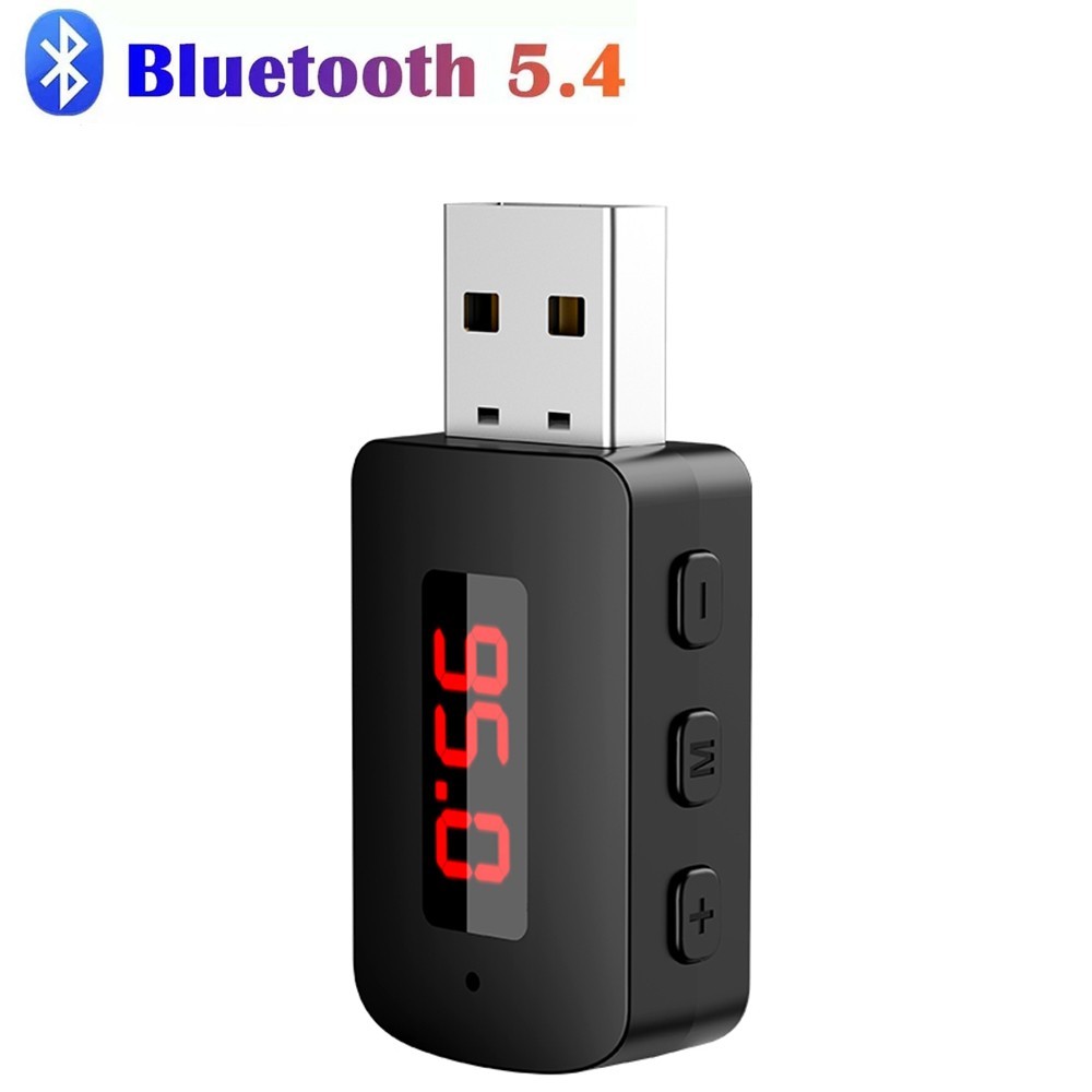 Bluetooth 5.4 Car Transmitter Receiver Handsfree Call USB Mini Wireless Audio