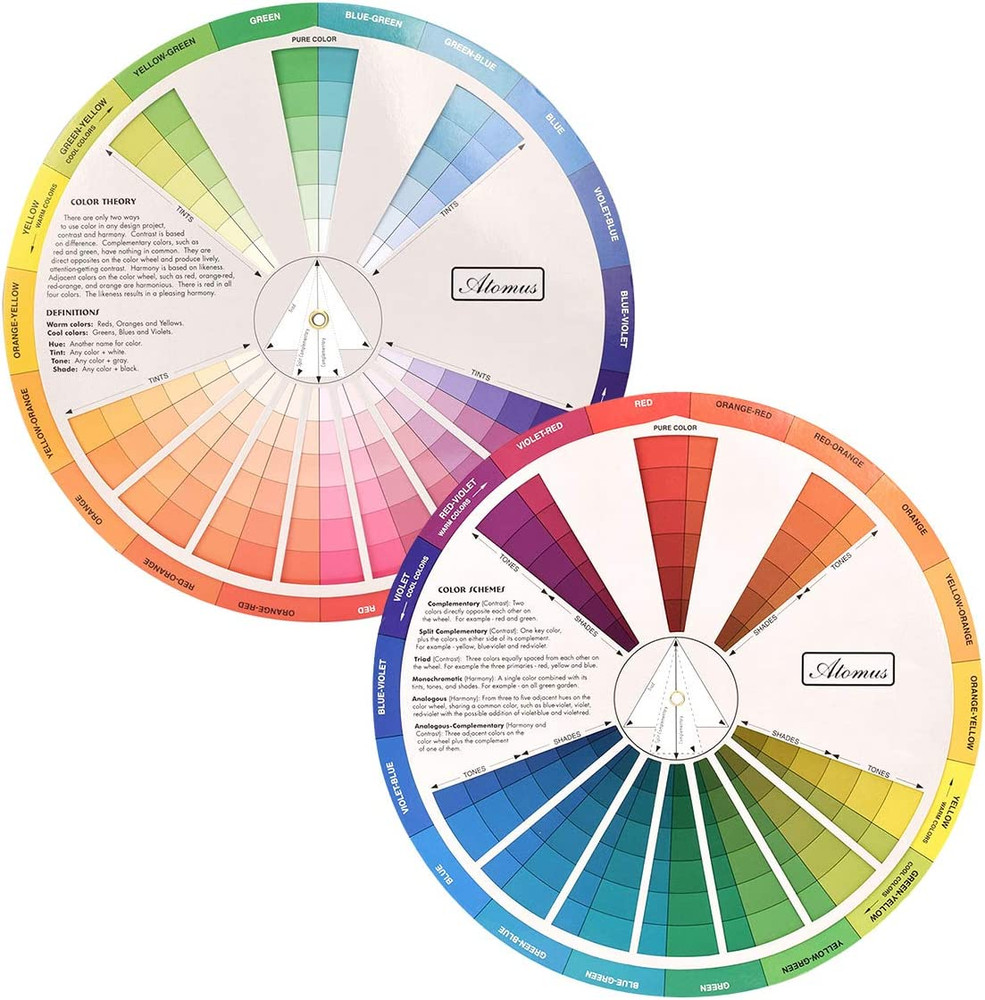 Creative Color Wheel, Paint Mixing Learning Guide Art Class Teaching Tool for Ma