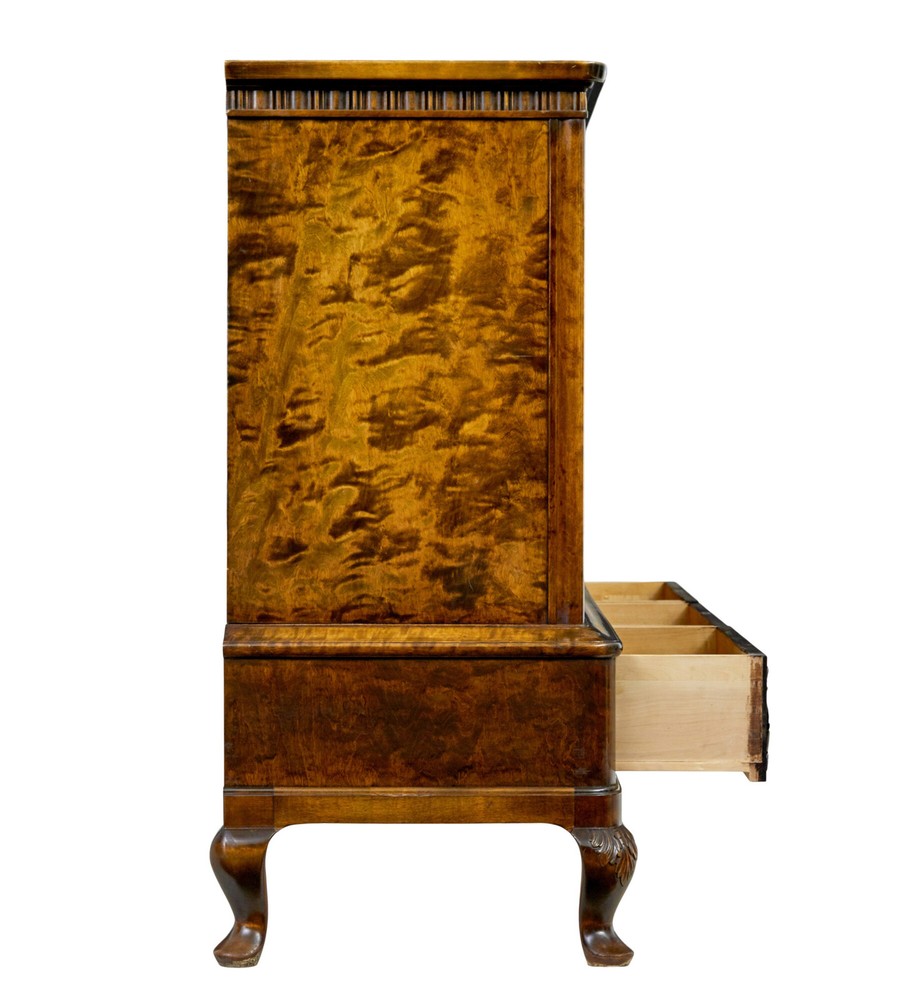 20TH CENTURY BURR BIRCH SIDEBOARD BY BODAFORS