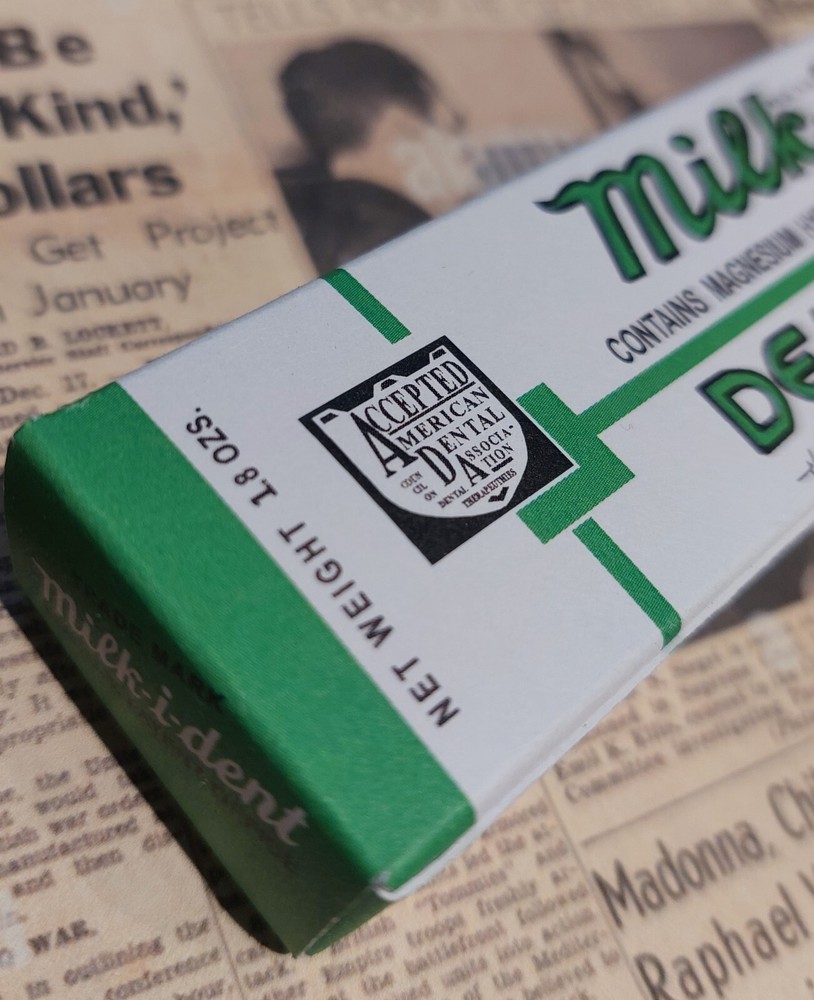 WW2 US Milkident Toothpaste Box - reproduction