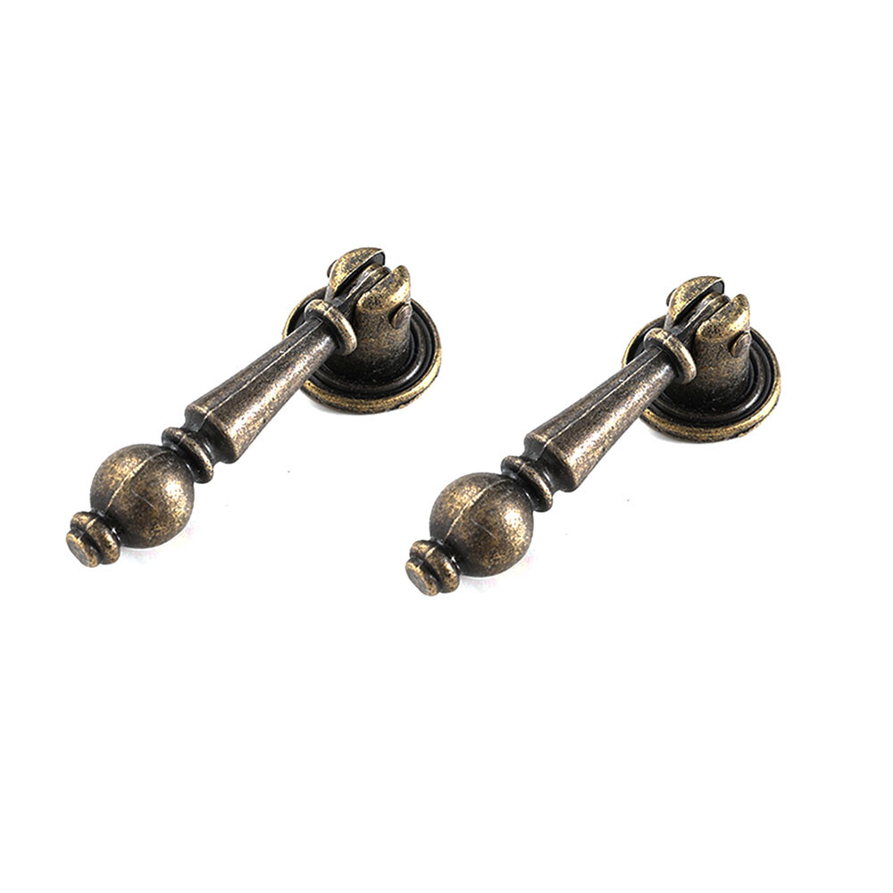2/5/10Pcs Retro Drop Pull Handle Cabinet Pulls Kitchen Cupboard Door Drawer Knob