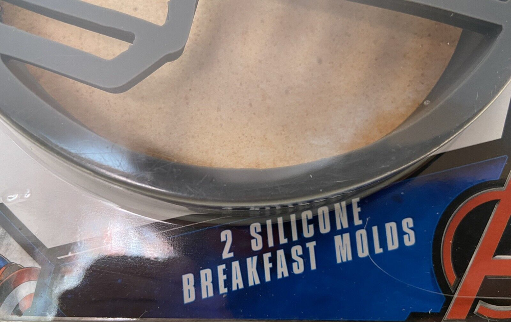 2 Marvel Avengers Silicone Pancake and Egg Breakfast Molds