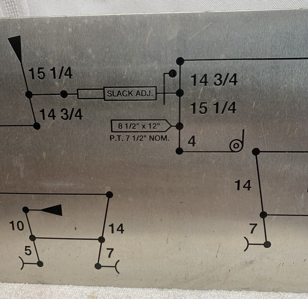 Metal Instructional Measurement Plate