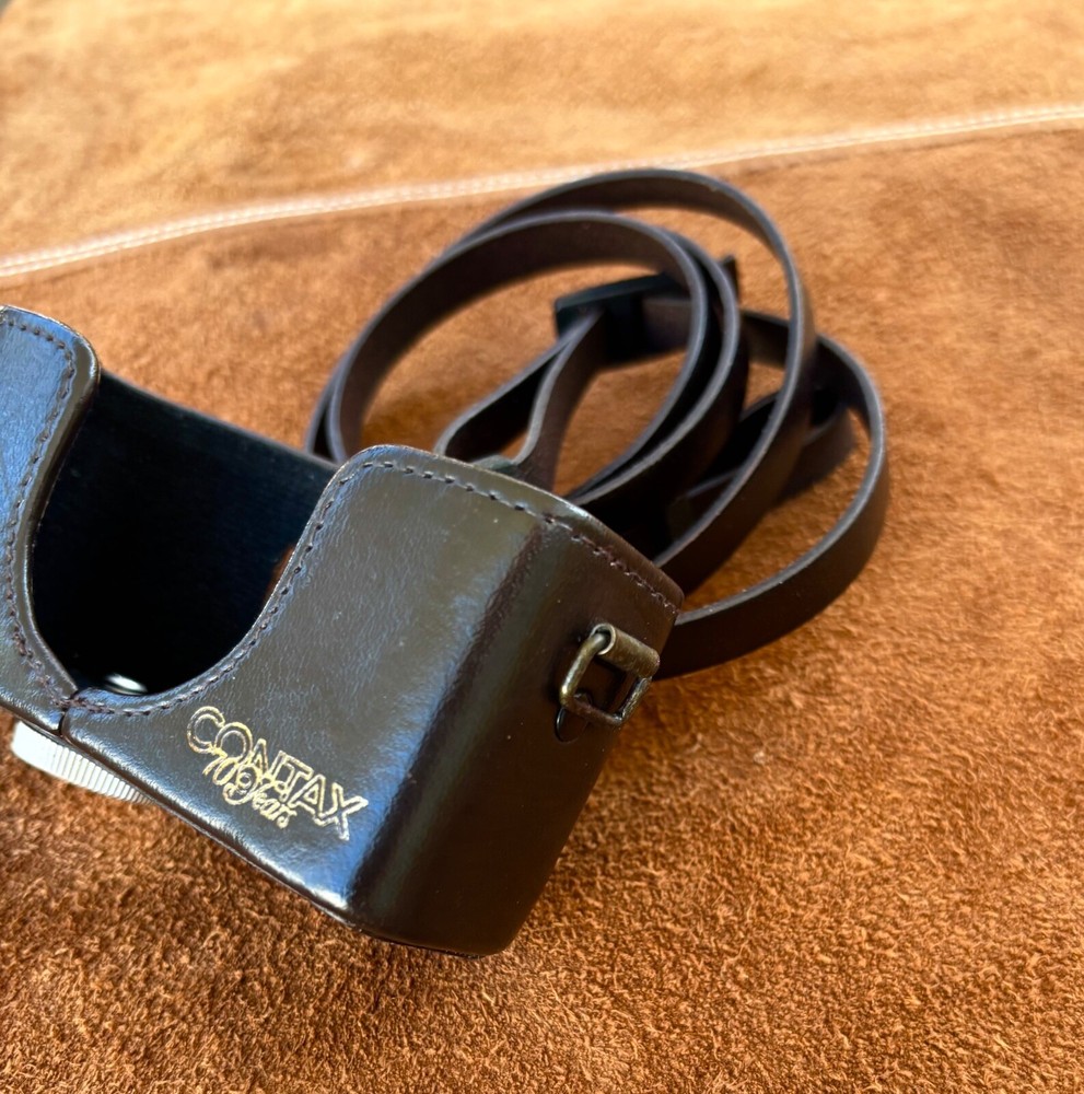 【MINT】CONTAX T3 Leather Half Case 70th Anniversary Model （Dark brown）from Japan
