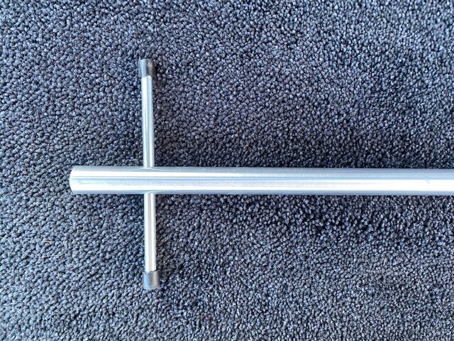 Flagpole Heavy Duty Solid Aluminium Spike Brolly Pole 130cm Ground Spike