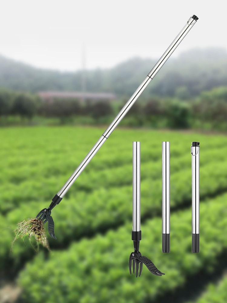 Weeder Puller Stand Up Weed Tool Handle Claw Garden Outdoor Root Remover CW
